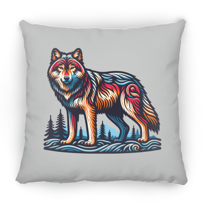 Wolf Block Print - Pillows