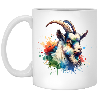 Goat Portrait Watercolor - Mugs