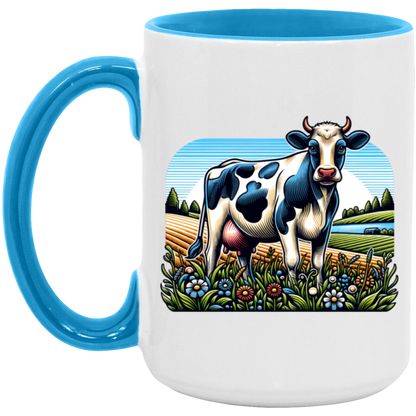 Holstein with Flowers - Mugs