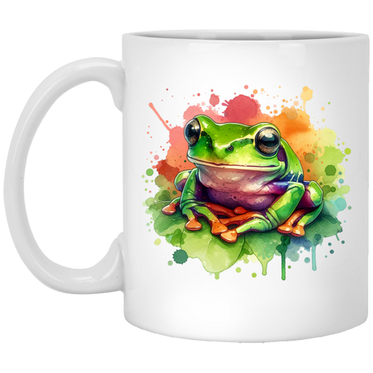 Watercolor Treefrog Mugs