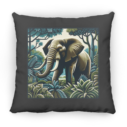 Block Print Elephant - Throw Pillows