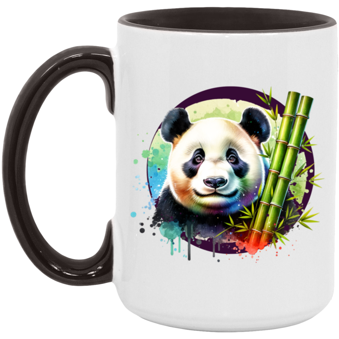 Panda with Bamboo Mugs