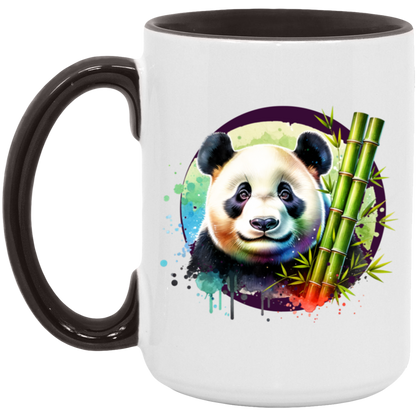 Panda with Bamboo Mugs