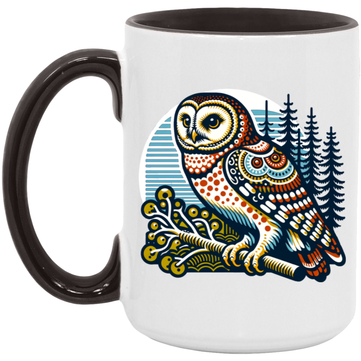 Folk Art Owl - Mugs