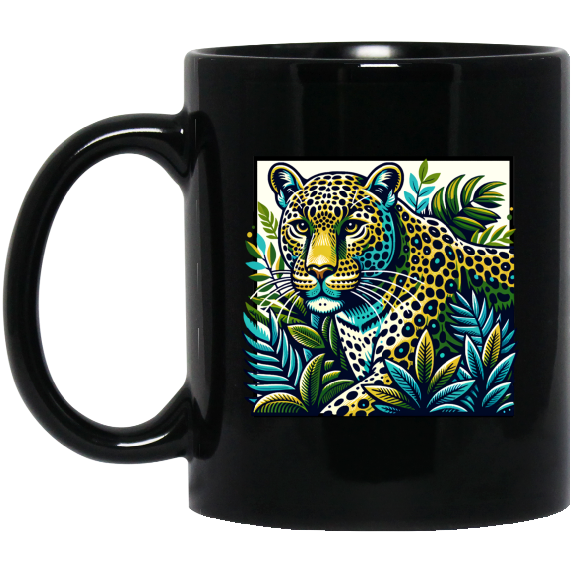 Vintage Style Leopard Mugs