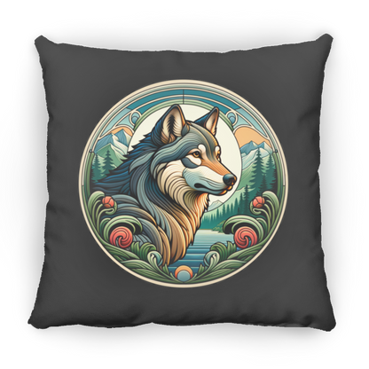 Wolf, Art Nouveau Style - Pillows
