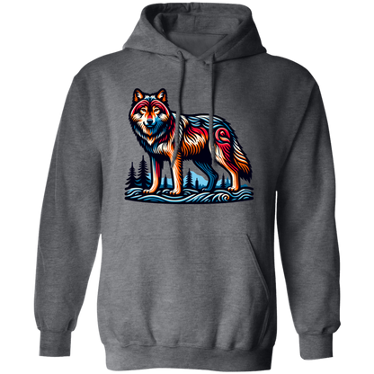 Wolf Block Print - T-shirts, Hoodies and Sweatshirts