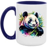 Bamboo Panda in Blue and Purple Mugs
