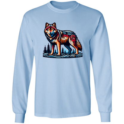 Wolf Block Print - T-shirts, Hoodies and Sweatshirts