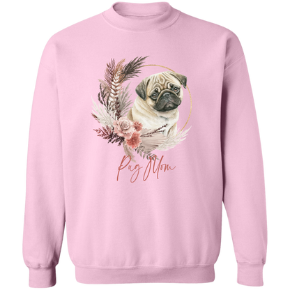 Pug Mom Boho Wreath - T-shirts, Hoodies and Sweatshirts