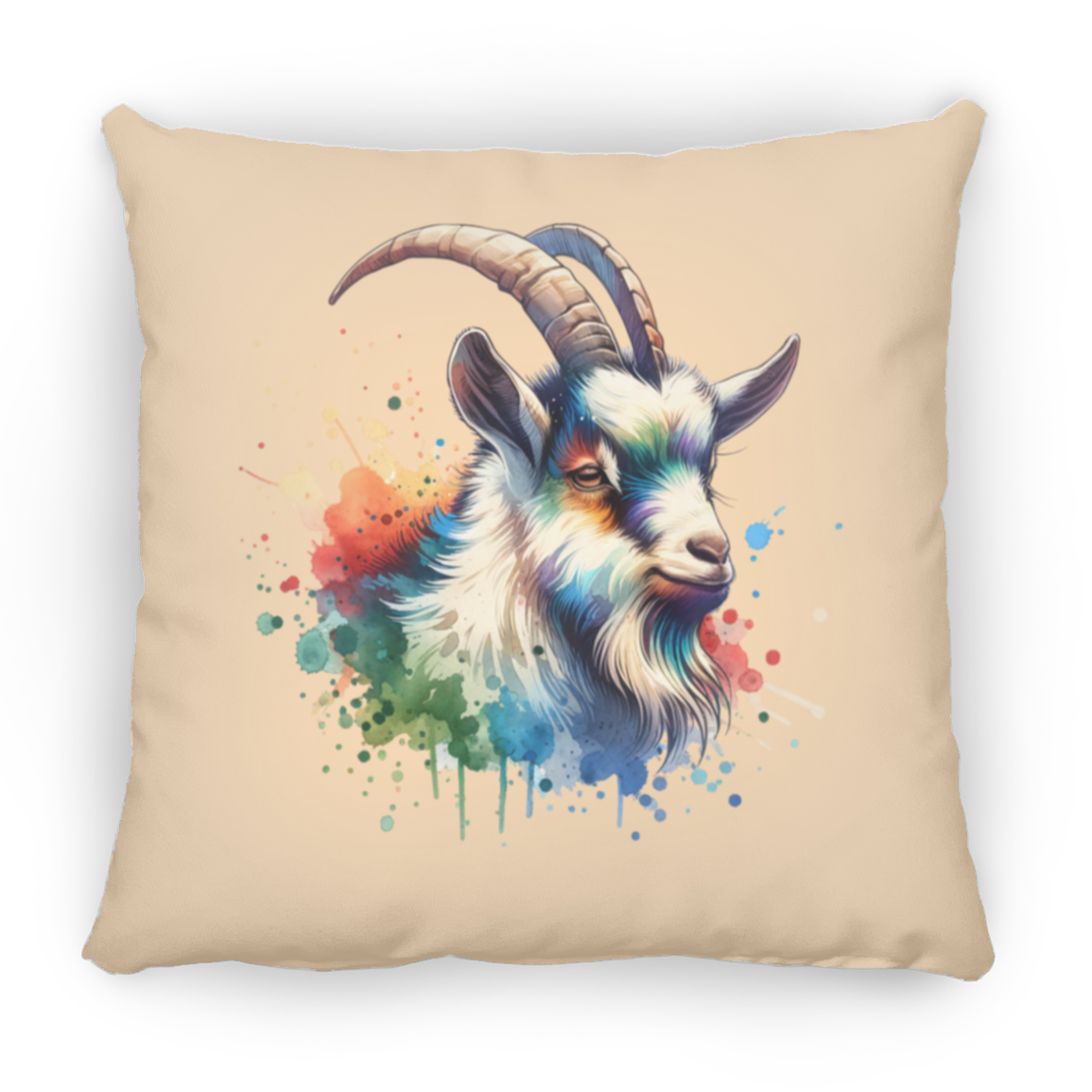 Goat Portrait Watercolor - Pillows