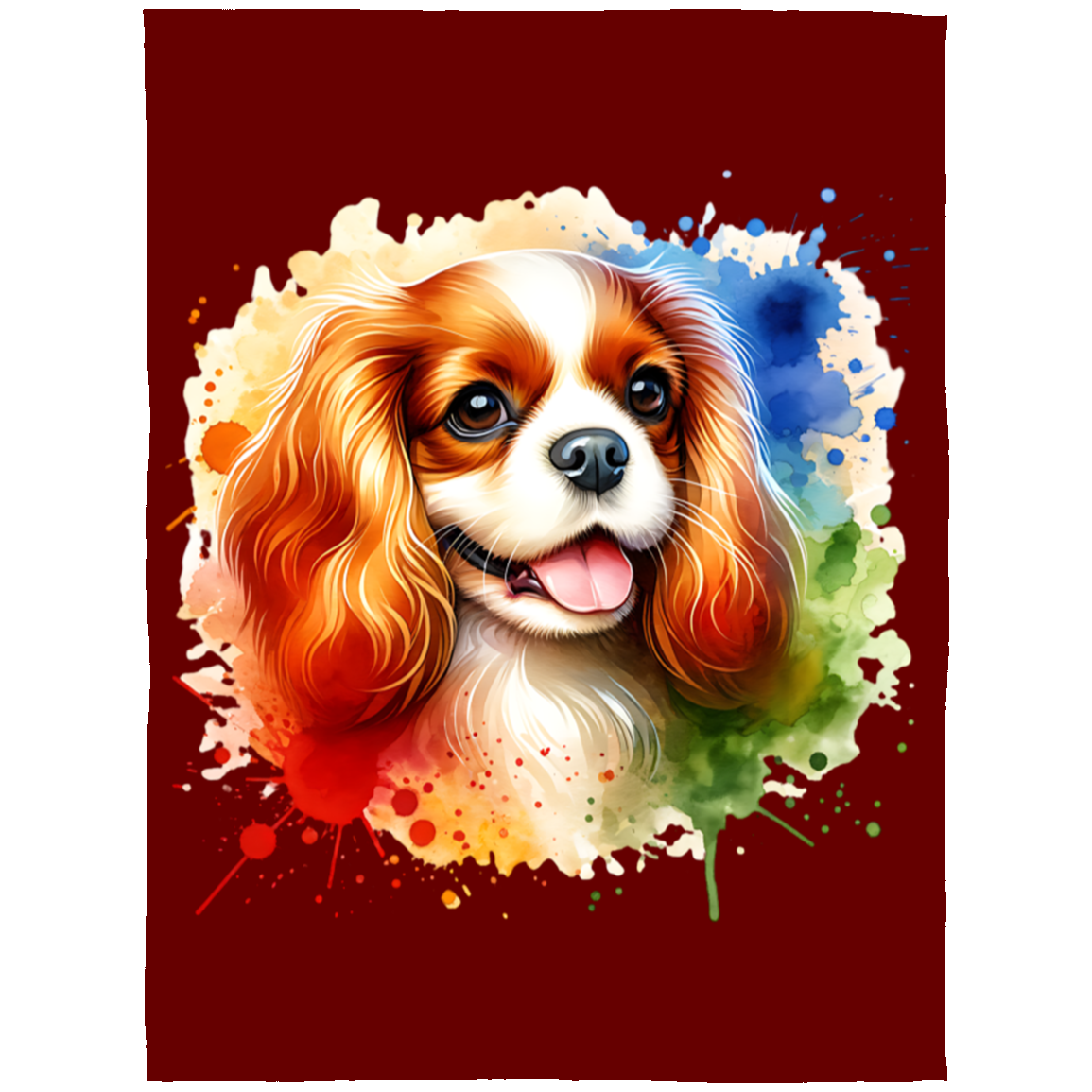 Blenheim Cavalier King Charles Spaniel Fleece Blankets