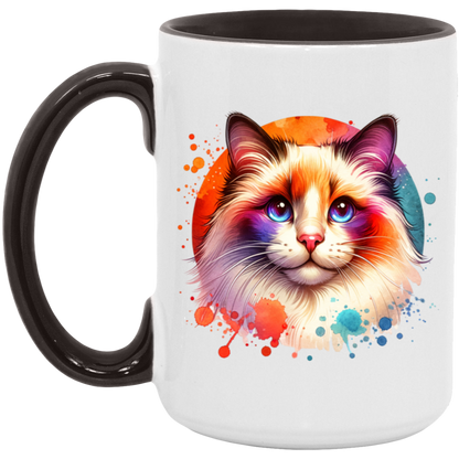 Longhair Tortie Point Cat - Mugs