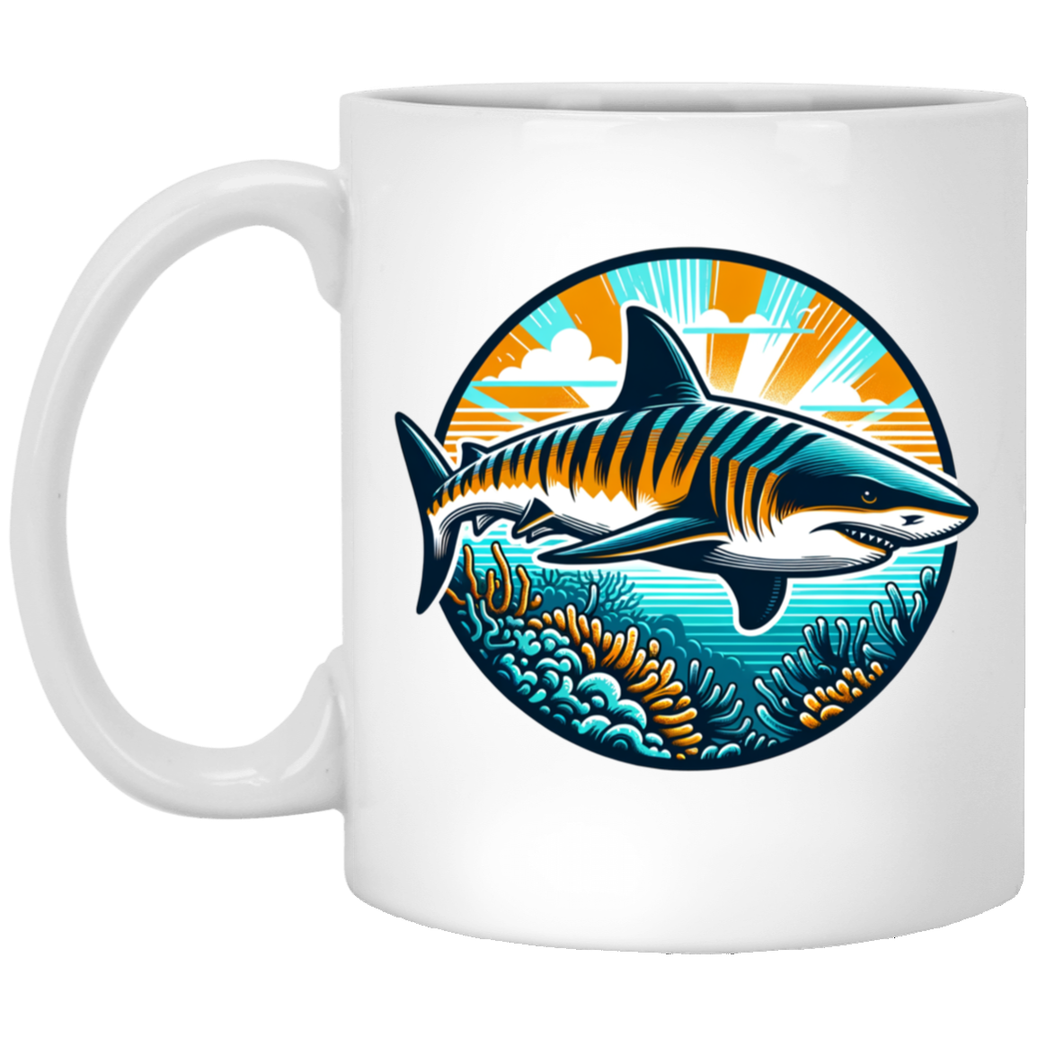 Tiger Shark Graphic Mugs