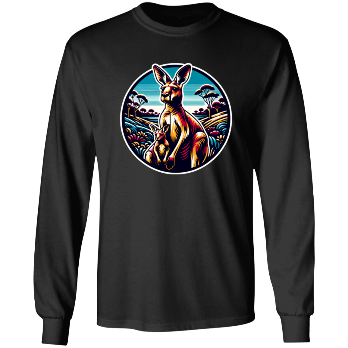 Kangaroo and Joey Graphic - T-shirts, Hoodies and Sweatshirts