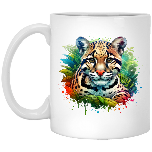 Clouded Leopard Portrait - Mugs