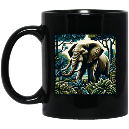 Block Print Elephant - Mugs