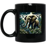 Block Print Elephant Mugs