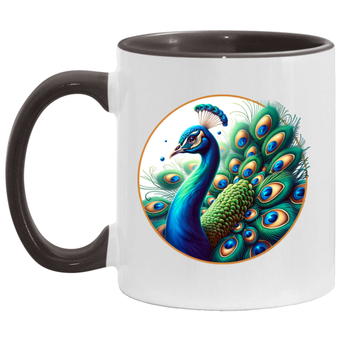 Peacock Circle Mugs