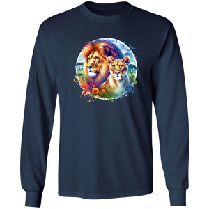 Lion and Lioness Watercolor T-shirts, Hoodies and Sweatshirts