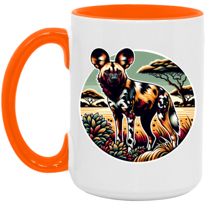 African Wild Dog Graphic - Mugs