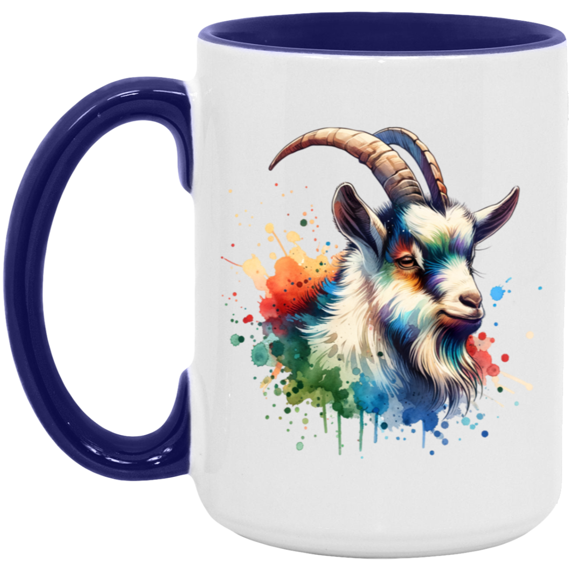 Goat Portrait Watercolor - Mugs