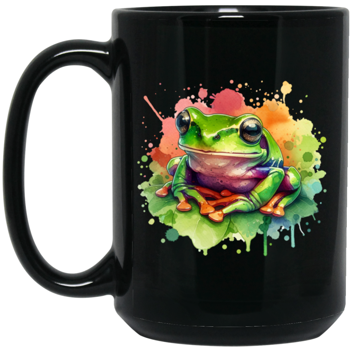 Watercolor Treefrog Mugs