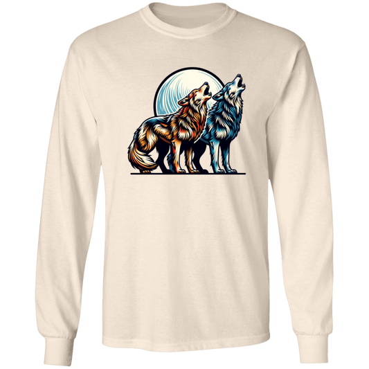 Wolf Pair Howling - T-shirts, Hoodies and Sweatshirts