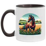 Bay Horse on Farm Mugs