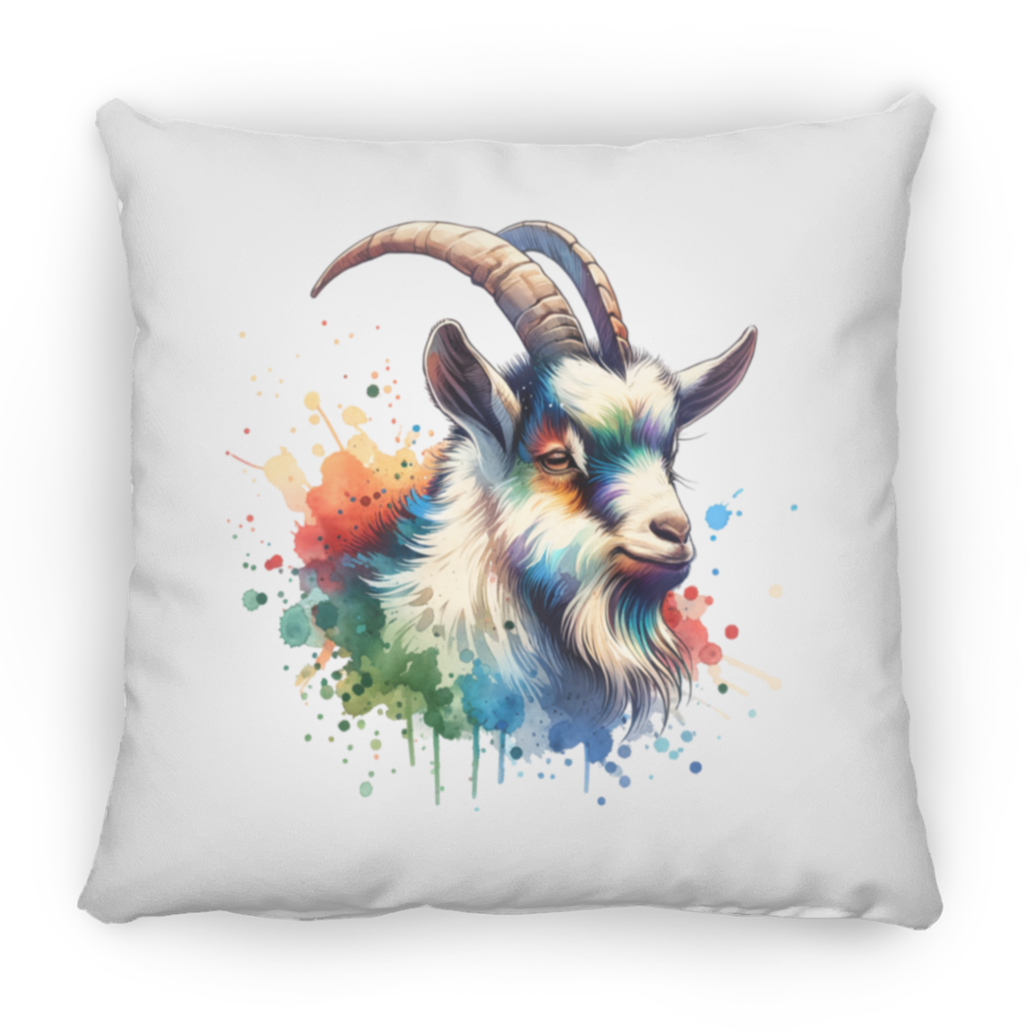 Goat Portrait Watercolor - Pillows