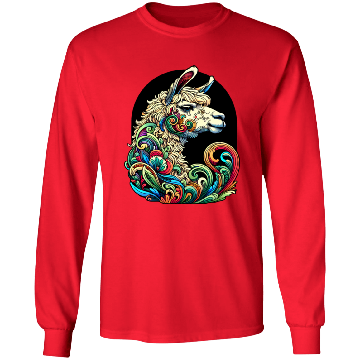 Art Nouveau Style Llama - T-shirts, Hoodies and Sweatshirts