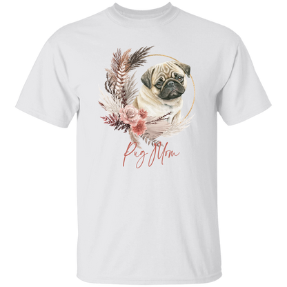 Pug Mom Boho Wreath - T-shirts, Hoodies and Sweatshirts