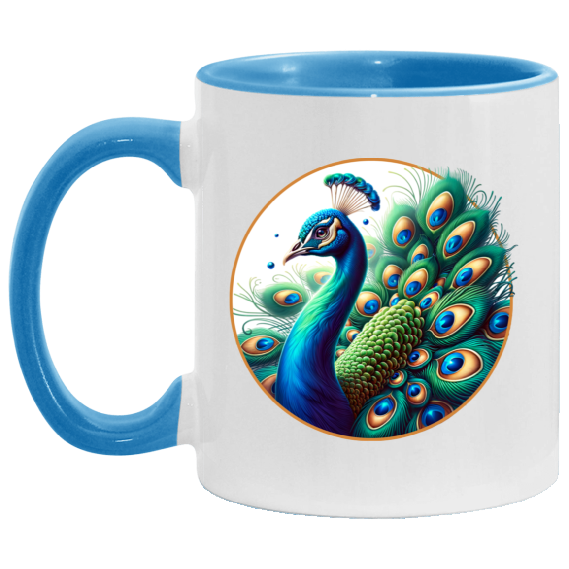 Peacock Circle Mugs