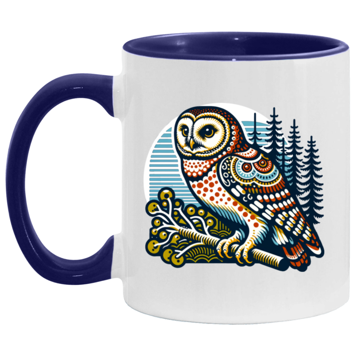 Folk Art Owl - Mugs