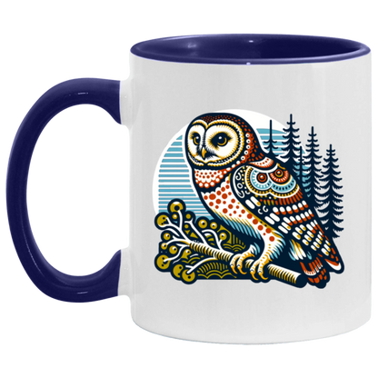 Folk Art Owl - Mugs