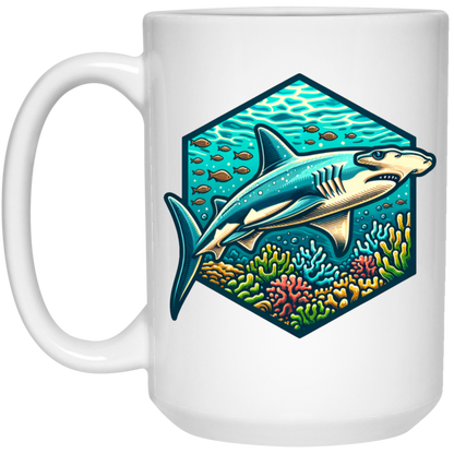 Hammerhead Shark Graphic - Mugs