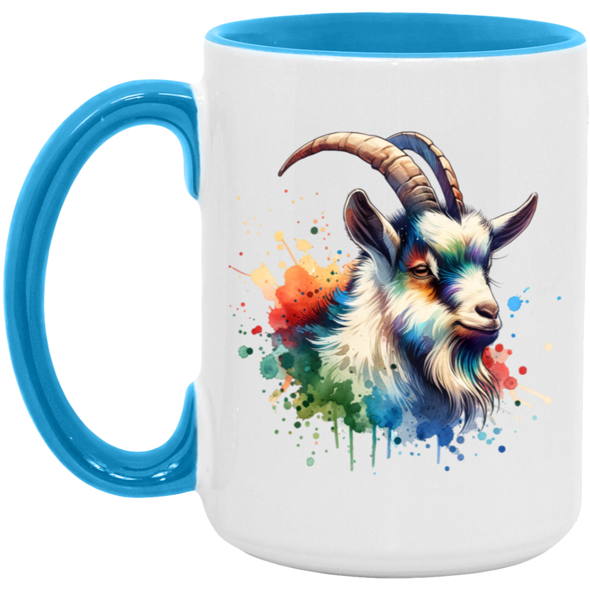 Goat Portrait Watercolor - Mugs