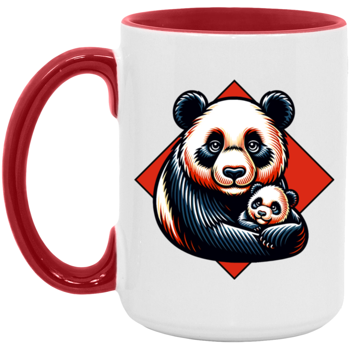 Panda with Baby Graphic Mugs