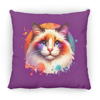 Longhair Tortie Point Cat - Pillows