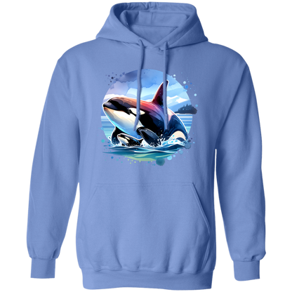 Orca and Calf in Strait of Juan de Fuca - T-shirts, Hoodies and Sweatshirts