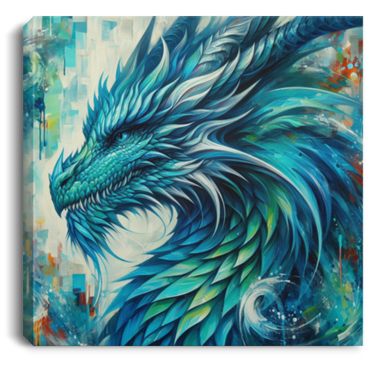 Aquamarine Dragon - Canvas Art Prints