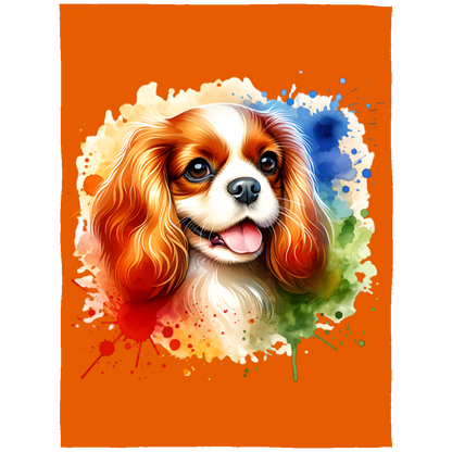 Blenheim Cavalier King Charles Spaniel Fleece Blankets