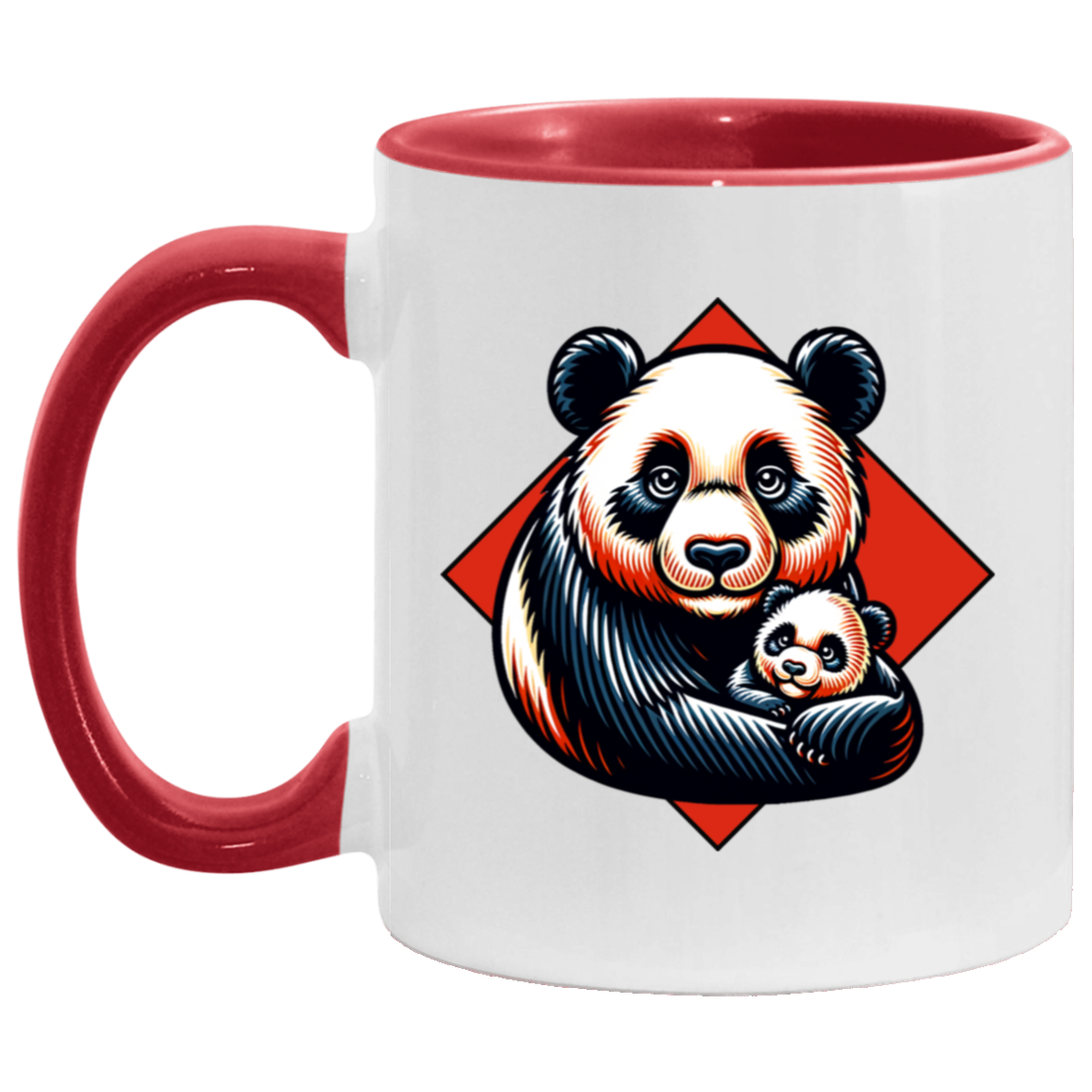 Panda with Baby Graphic Mugs