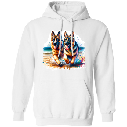 German Shepherds Running on Beach T-shirts, Hoodies and Sweatshirts
