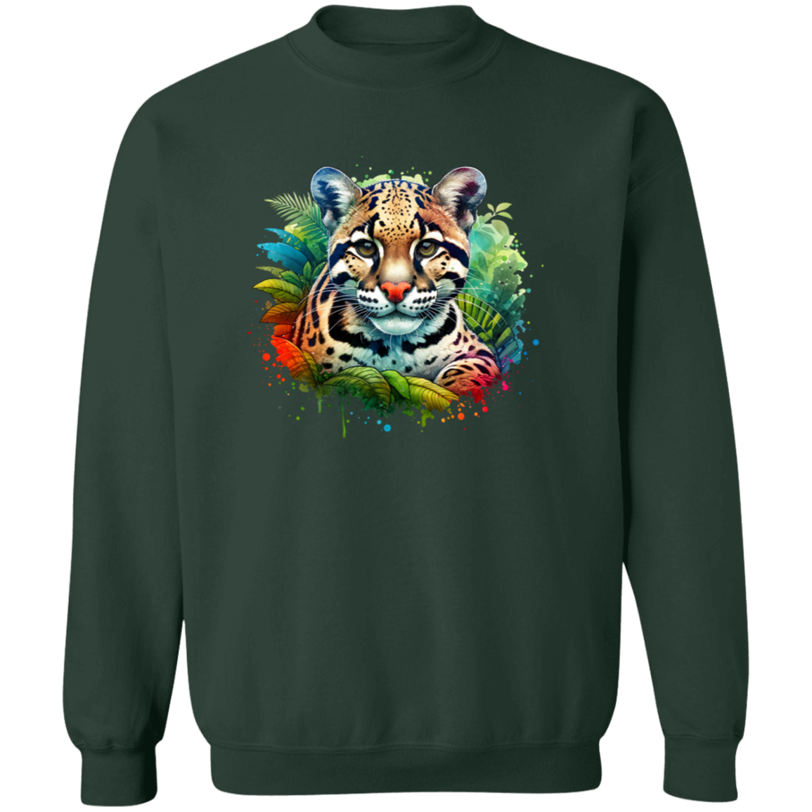 Clouded Leopard Portrait - T-shirts, Hoodies and Sweatshirts