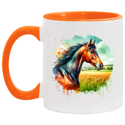 Bay Horse Portrait - Mugs