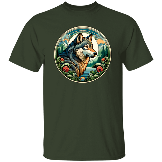 Wolf, Art Nouveau Style - T-shirts, Hoodies and Sweatshirts