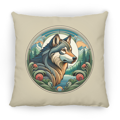 Wolf, Art Nouveau Style - Pillows