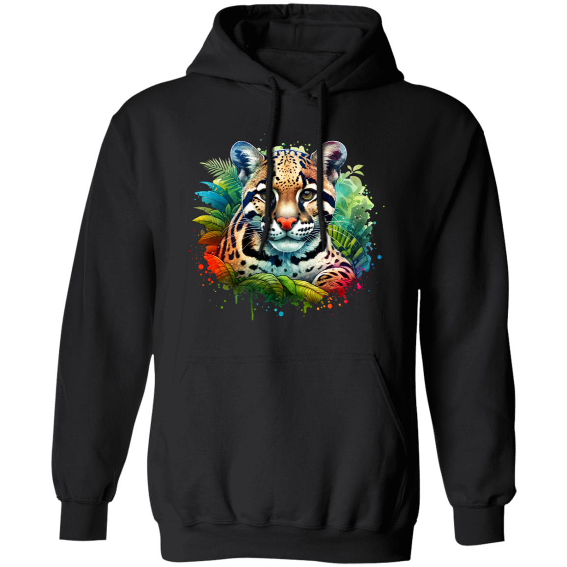 Clouded Leopard Portrait - T-shirts, Hoodies and Sweatshirts