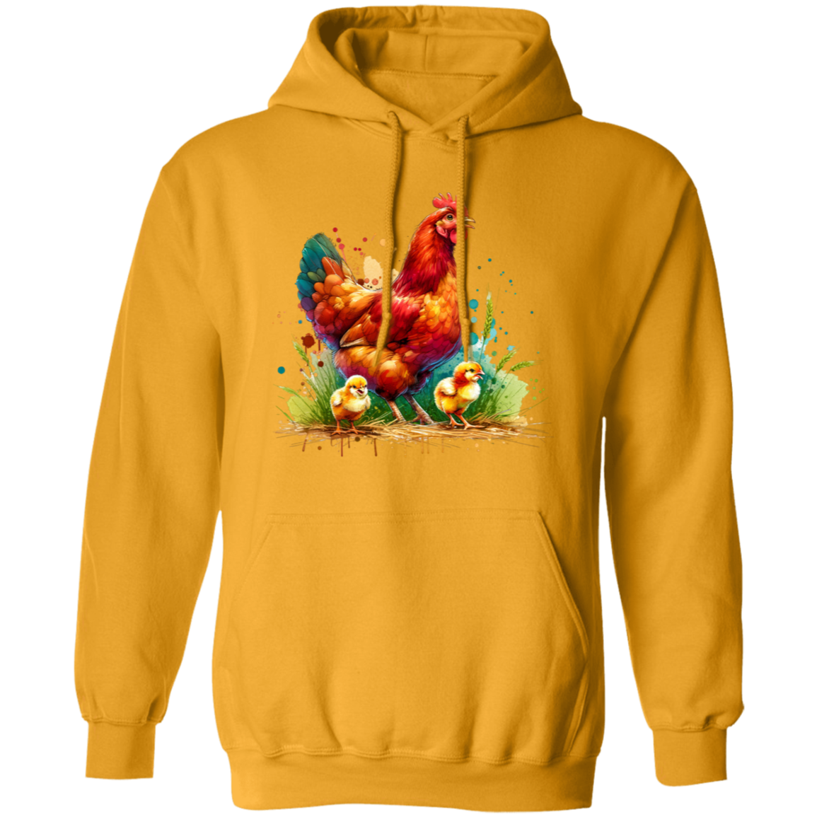 Rhode Island Red Hen with Chicks - T-shirts, Hoodies and Sweatshirts